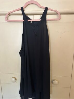 torrid Black Sleeveless High-Neck Tunic Top